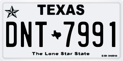 TX license plate DNT7991