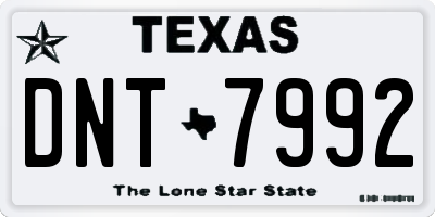 TX license plate DNT7992