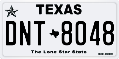 TX license plate DNT8048