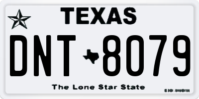 TX license plate DNT8079