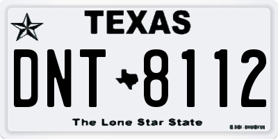 TX license plate DNT8112