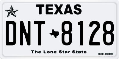 TX license plate DNT8128