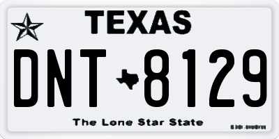 TX license plate DNT8129