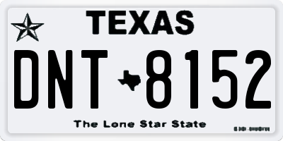 TX license plate DNT8152