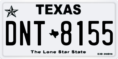 TX license plate DNT8155