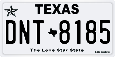 TX license plate DNT8185