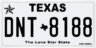 TX license plate DNT8188