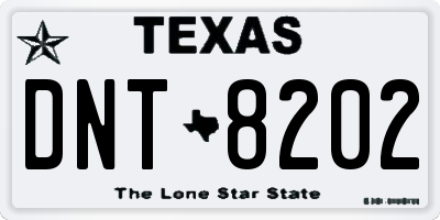 TX license plate DNT8202