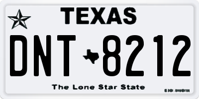 TX license plate DNT8212