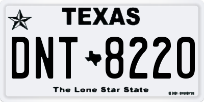 TX license plate DNT8220