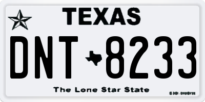 TX license plate DNT8233