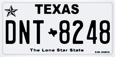 TX license plate DNT8248