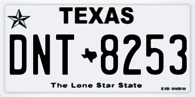 TX license plate DNT8253