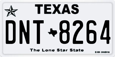 TX license plate DNT8264