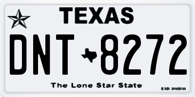 TX license plate DNT8272
