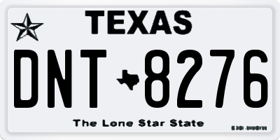 TX license plate DNT8276