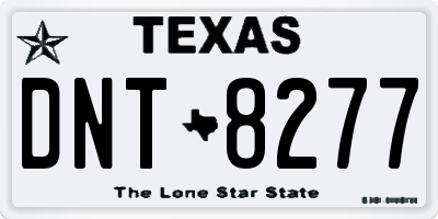TX license plate DNT8277