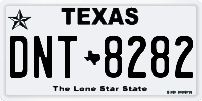 TX license plate DNT8282