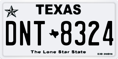 TX license plate DNT8324