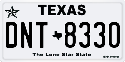 TX license plate DNT8330