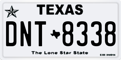 TX license plate DNT8338
