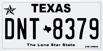 TX license plate DNT8379