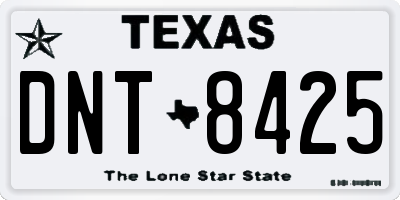 TX license plate DNT8425