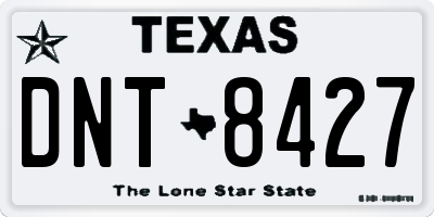 TX license plate DNT8427
