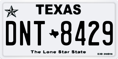 TX license plate DNT8429