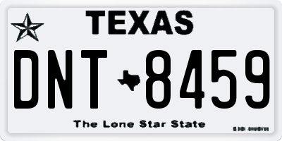TX license plate DNT8459