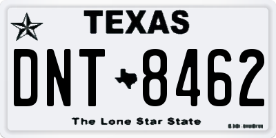 TX license plate DNT8462