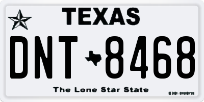 TX license plate DNT8468