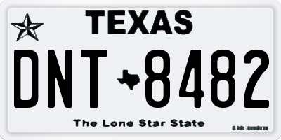TX license plate DNT8482