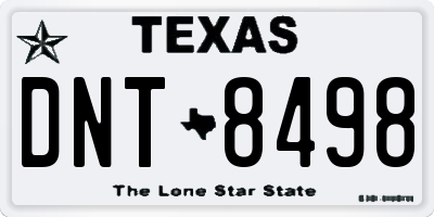 TX license plate DNT8498