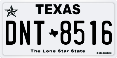 TX license plate DNT8516