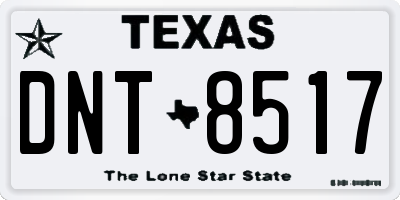 TX license plate DNT8517
