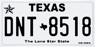 TX license plate DNT8518