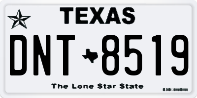 TX license plate DNT8519