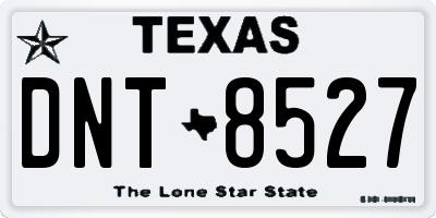 TX license plate DNT8527