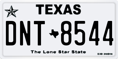 TX license plate DNT8544