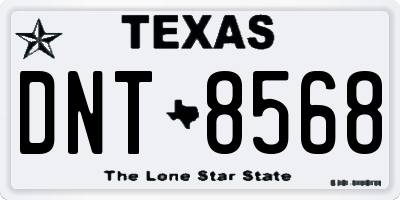 TX license plate DNT8568