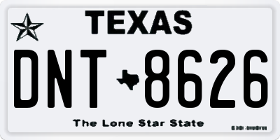 TX license plate DNT8626