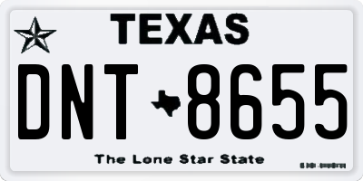 TX license plate DNT8655