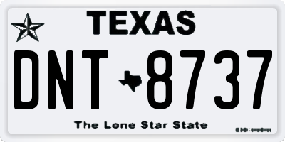 TX license plate DNT8737