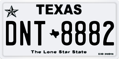 TX license plate DNT8882