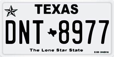 TX license plate DNT8977