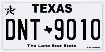 TX license plate DNT9010