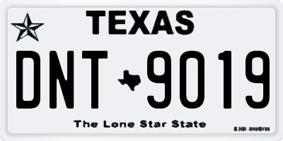 TX license plate DNT9019