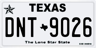 TX license plate DNT9026
