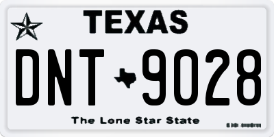 TX license plate DNT9028